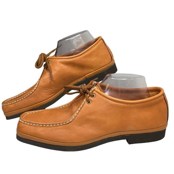 MASON’S Tan Leather Vintage Chukka Lace Up Loafer Size 9 - Picture 4 of 15